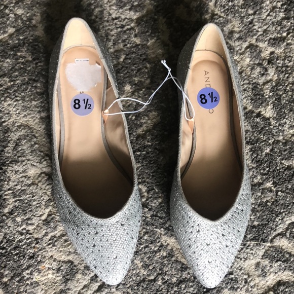 Silver Sparkly Flats - Picture 3 of 6